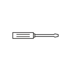 Flat screwdriver icon symbol vector Illustration.