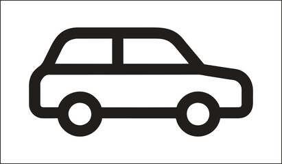 Car icon.  Auto, view, sport, race, transport concept. Vector illustration. Editable Stroke.