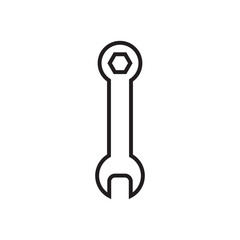 Flat screwdriver icon symbol vector Illustration.