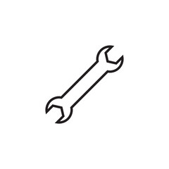 Flat screwdriver icon symbol vector Illustration.