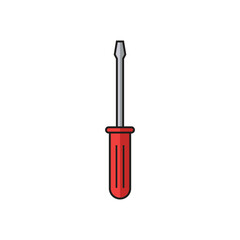 Screwdriver icon flat vector illustration.