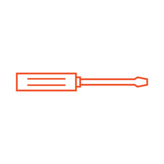 Screwdriver icon flat vector illustration.