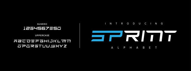 Claude creative geometric modern urban alphabet font. Digital abstract futuristic, fashion, sport, minimal technology typography. Simple numeric vector illustration