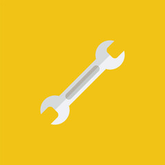 Flat screwdriver icon symbol vector Illustration.