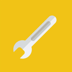 Flat screwdriver icon symbol vector Illustration.