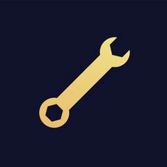 Flat screwdriver icon symbol vector Illustration.