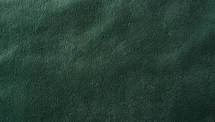 Fluffy dark green towel texture