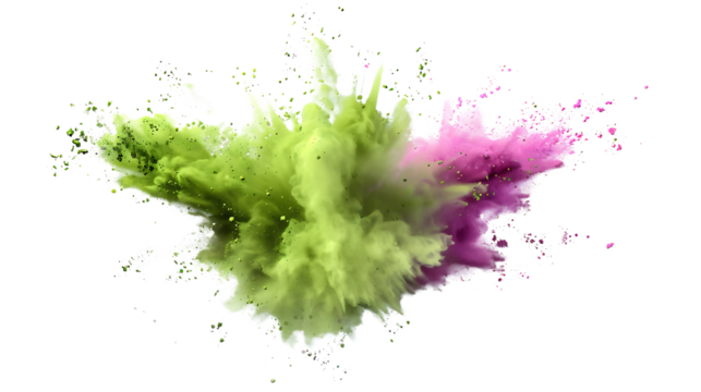 "Electric Lime Powder Explosion Vector Stock: Freeze Motion Effect in Vibrant Hues"