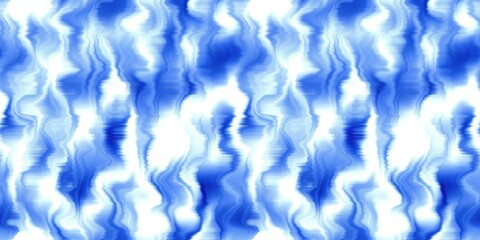 Water blur degrade alcohol ink border background. Seamless liquid flow stripe effect. Distorted tie dye wash variegated fluid blend. Repeat ombre pattern for sea, ocean, nautical maritime backdrop