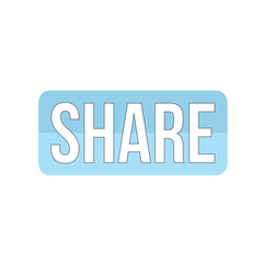 share button icon in flat style