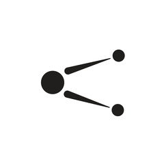 share button icon in flat style