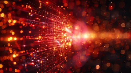 Obraz premium abstract technology design featuring geometric shapes with realistic graphic shapes decoration in isolated elegant background, businsess background presentation