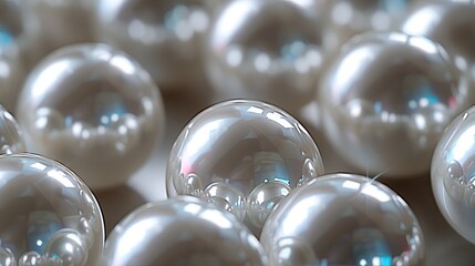 close up of pearls
