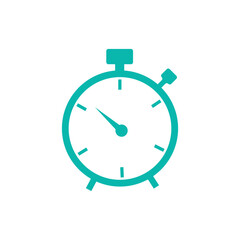 Stopwatch icon in trendy flat design