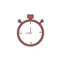 Flat timer icon Symbol Vector Illustration
