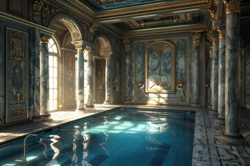 Fototapeta premium Classical Indoor Pool
