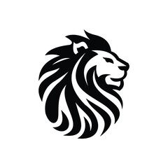 lion luxury logo icon template, elegant lion logo design illustration, lion head with crown logo, lion elegant symbol