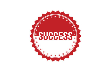 Success red ribbon label banner. Open available now sign or Success tag.