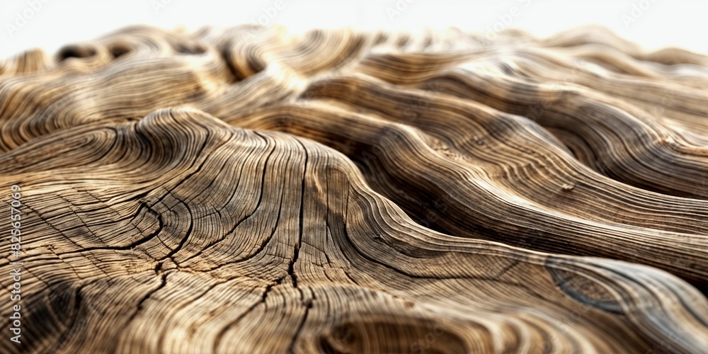 Poster a close-up of rustic wood with dark and light textures - generative ai
