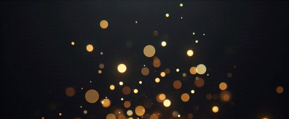 Poussière d'étoile scintillante d'or scintillant tombant fond bokeh abstrait brillant