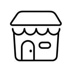 Shop Market Icon Outline