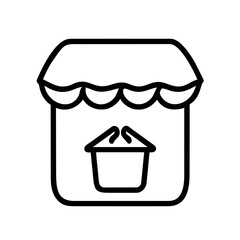 Shop Market Icon Outline