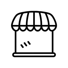 Shop Market Icon Outline