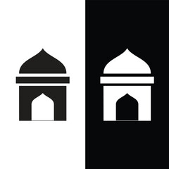 Place to pray icon vector logo design template