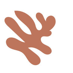 Warm tone abstract shapes 