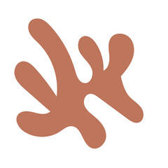 Warm tone abstract shapes 