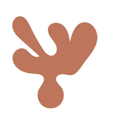 Warm tone abstract shapes 