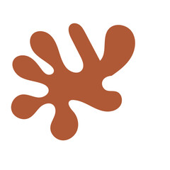 Warm tone abstract shapes 