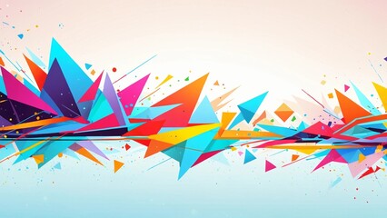 Fototapeta premium banner background geometry