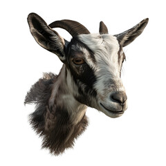 a goat as element in isolated white background