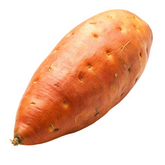 A fresh sweet potato Isolated on transparent background