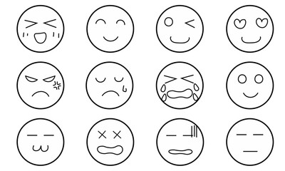 顔の表情セット