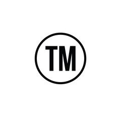 Trade Mark Icon. Legal Identity Vector Illustration Logo Template.