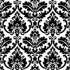 Black and White Floral Pattern