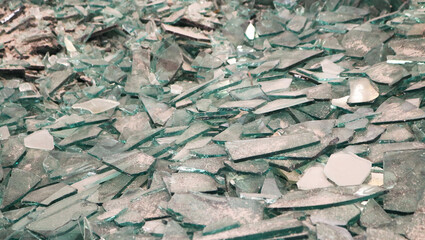 Glass garbage pattern texture background.