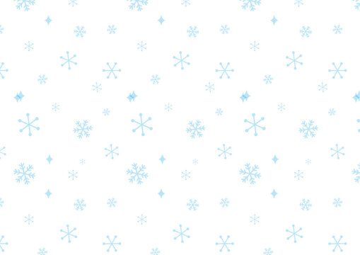 雪の結晶の背景_横