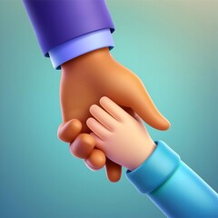 hand holding another one