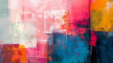 Layers of vibrant hues blend seamlessly on a textured canvas, forming a captivating tapestry of abstract expressionism and creative inspiration