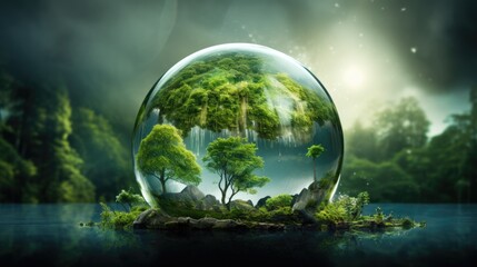 ESG, green energy, sustainable industry. Environmental, Social, and Corporate Governance concept