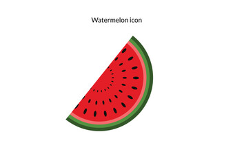 watermelon icon style design isolated on white background