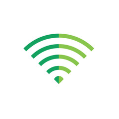 Flat WiFi icon symbol vector Illustration.