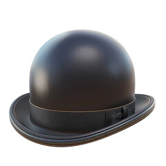 Fototapeta premium bowler hat as element in isolated white background