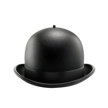 recommend clip art: bowler hat as element in isolated white background