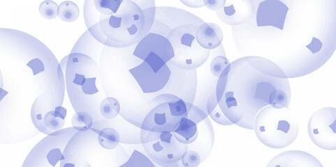 Abstract blue bokeh defocus glitter white Background. Abstract decorative design in gradient style with bubbles. Pattern for wallpapers, curtains. Lights on blue. 
