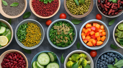 Naklejka premium vegetables and fruits