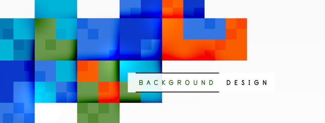 Dynamic colorful squares background. Vector Illustration For Wallpaper, Banner, Background, Card, Book Illustration, landing page